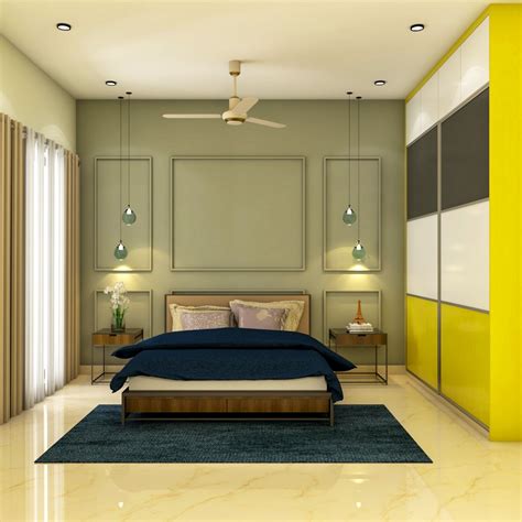 Spacious Contemporary Convenient Master Bedroom Design Livspace