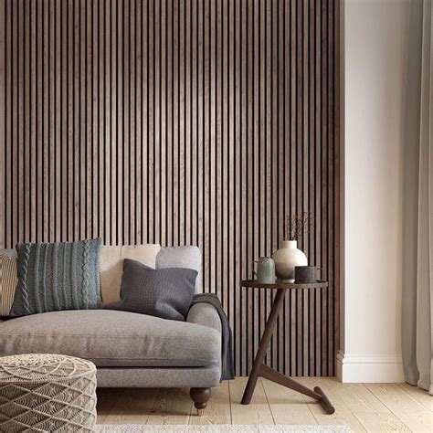 Acupanel Slate Grey Acoustic Wall Panels Luxury Slat Wall Panels