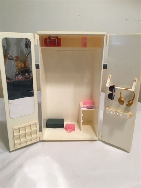 vintage barbie armoire wardrobe furniture 1970s rare gem