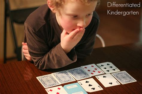 To do this, the player must remove the face down card that is occupying that location and turn it face up. Deal Me In . . . - Differentiated Kindergarten