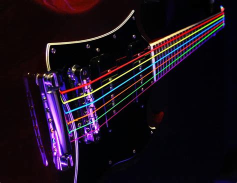 Dr Hi Def Neon Multi Color K3 Coated Electric Guitar Strings Electric