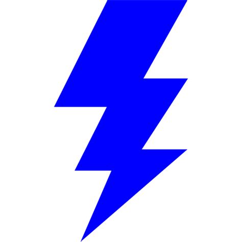 Blue Lightning Bolt Icon Free Blue Lightning Bolt Icons