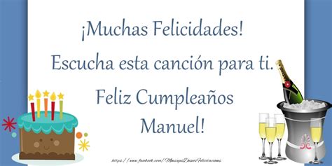 Felicidades Manuel Felicitaciones De Cumpleaños Para Manuel