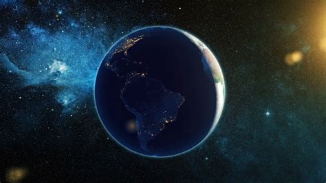 Realistic Planet Earth From Space Stock Motion Graphics Sbv 312373136