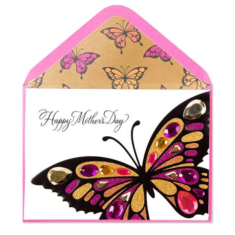 A fresh arrangement of roses and succulents are featured on this charming papyrus greeting for mom. Front view of mothers day card | Cards, Butterfly cards, Papyrus cards