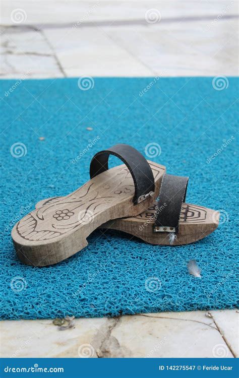 Traditional Turkish Bath Slippers Stock Image Image Of Vintage