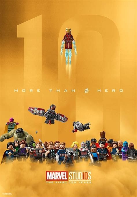 Marvel Cinematic Universe Gets A 10th Anniversary Lego Poster