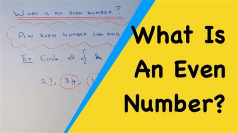 How To Identify An Even Number By Looking At The Last Digit Of The