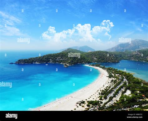 Oludeniz Or Olu Deniz Beach Blue Lagoon Fethiye From Air Or Drone