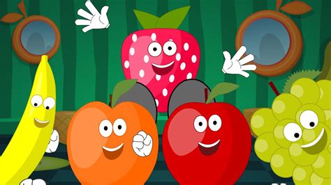 Five Little Fruits Nursery Rhyme Youtube
