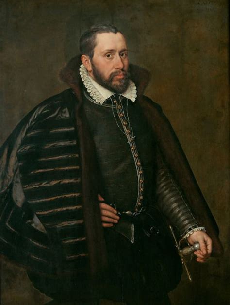 1568 Adriaen Thomasz Key Portrait Of A Gentleman In Spanish Costume