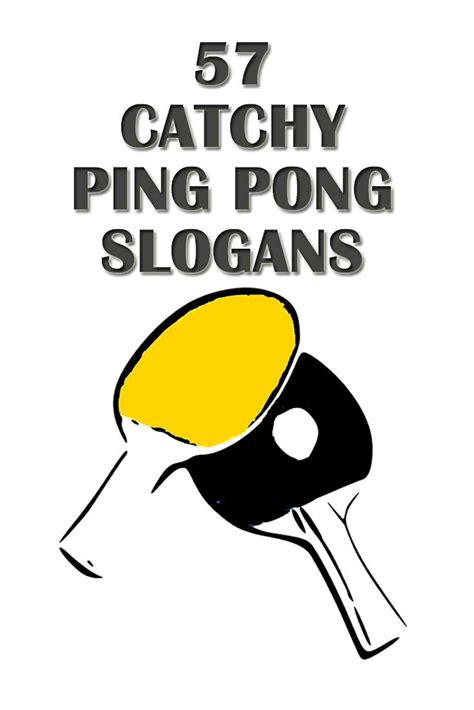 ping pong slogans pingpong tableteniss quotes sayings