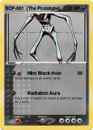Pokémon Scp 001 The Prototype Mini Black Hole My Pokemon Card
