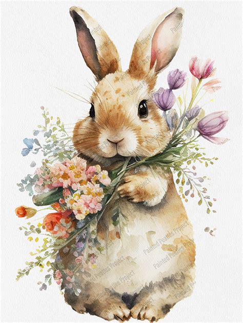 Easter Clipart Watercolor Bunny For Easter Clipart Sets Products