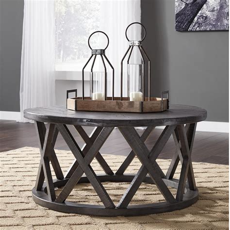 Maybe you would like to learn more about one of these? Signature Design by Ashley Sharzane Round Cocktail Table ...