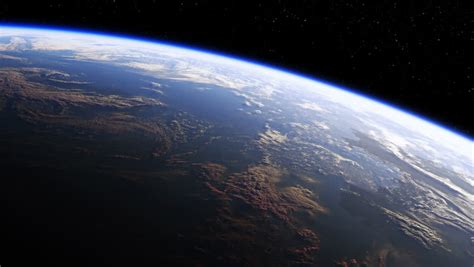 Planet Earth With Sunrise In Space Stock Footage Video