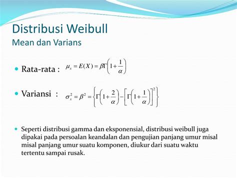 Contoh Soal Distribusi Weibull Dan Penyelesaiannya