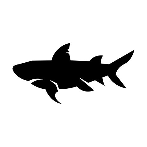 Shark Icon Vector 583822 Vector Art At Vecteezy