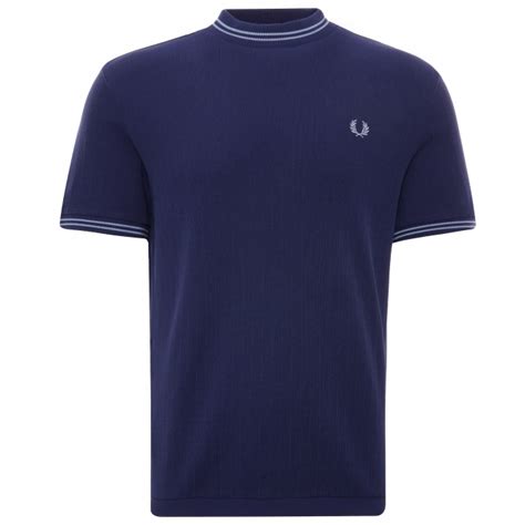 Fred Perry M Crew Neck Pique T Shirt French Navy M