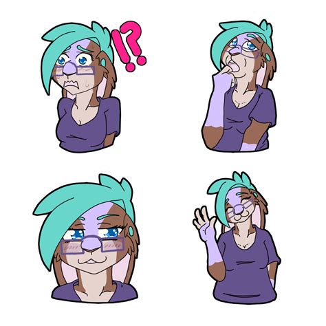 [fursona] thora telegram stickers 4 — weasyl