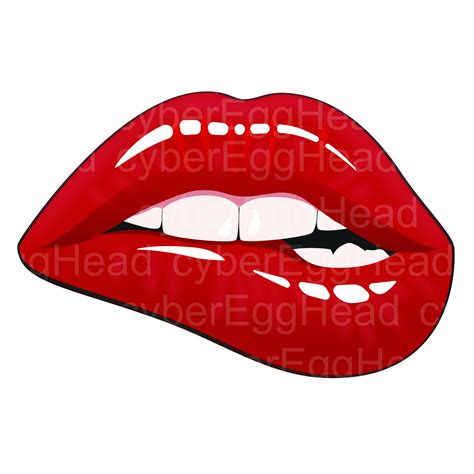 Dripping Lips Svg Biting Lips Svg Red Lips Fashion Lips Sexy Lips Svg