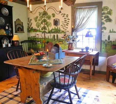 Featured valances sturbridge wine valance primitive chesterfield check lined valance pieced star lined border valance not only do curtains add privacy to your windows, but they are also a great way of. Eye For Design: Decorate With Primitive Colonial Murals