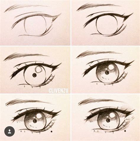 Dibujos A Lapiz De Ojos Anime Como Dibujar Dos Ojos En Estilo Manga O Anime Youtube