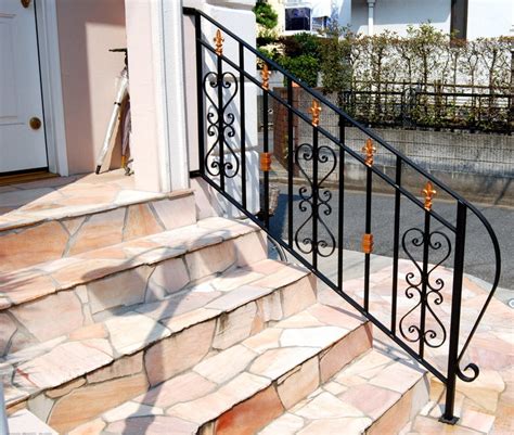 China Wholesale Outdoor Wrought Iron Stair Railing China Wrought Iron