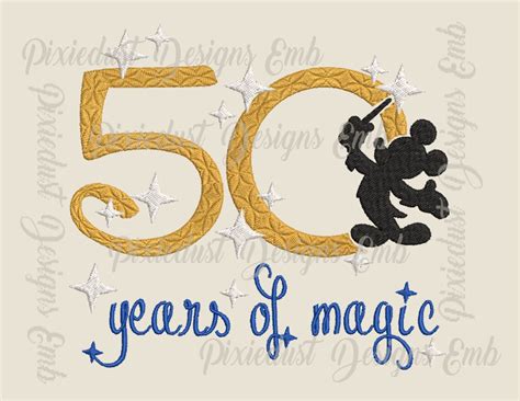 50 Years Of Magic Walt Disney World 50th Anniversary Disney Etsy