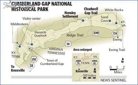 Cumberland Gap National Historical Park Map The World Map