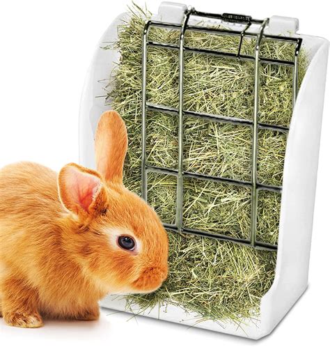 Sungrow Hay Feeder For Rabbits Hamster Chinchilla Indoor Food Dispenser No Mess