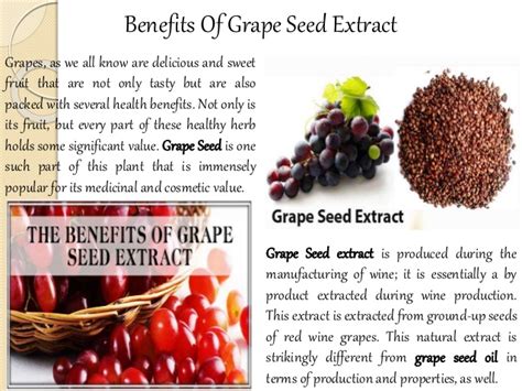 Webmd explains the benefits and side effects of this antioxidant. Grape seed extrac