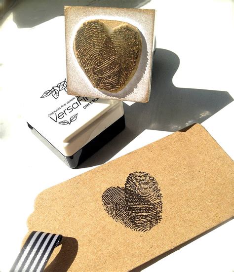 Personalised Fingerprint Heart Stamp By Stomp Stamps