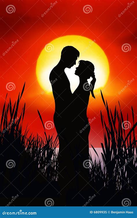 Romantic Couple Stock Illustration Illustration Of Close 6809935