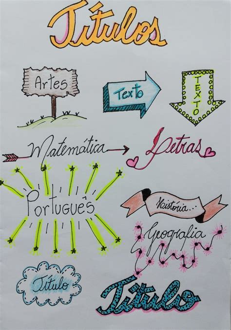Titulos Para Caderno De Historia