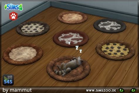 Blackys Sims 4 Zoo Pet Beds Fur By Von Mammut • Sims 4 Downloads