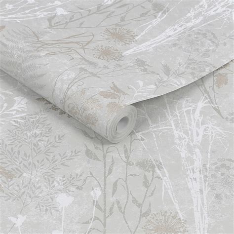 Superfresco Easy Organics Champagne Wallpaper Wilko