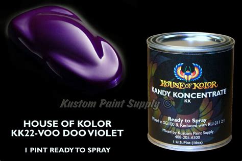 House Of Kolor Kk22 Voodoo Violet Ready To Spray Pint Kustom Paint Supply