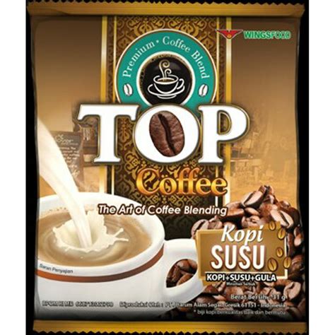 Top Coffee Kopi Susu 1 Renceng 12 Sachet @ 31 gram | Shopee Indonesia