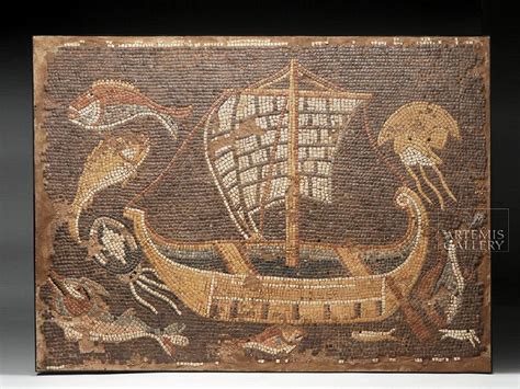 Out of all our mosaic designs, we feel that the tree of life mosaic best represents the concept of new. Fantastic Roman Mosaic - Ship & Sea Life | Roman mosaic ...