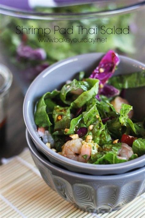 Shrimp pad thai recipe healthy. Shrimp Pad Thai Salad | Bake Your Day | Healthy eating ...