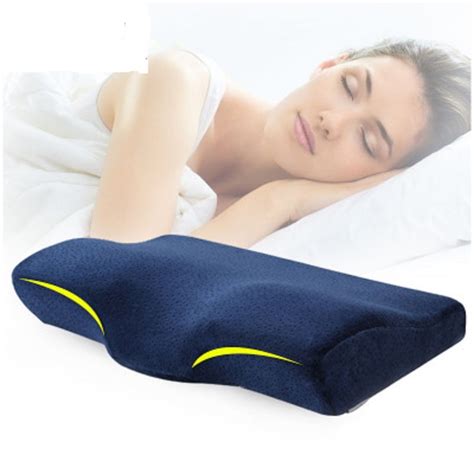 Memory Foam Pillow Contour Bamboo Neck For Sleeping Support Back Ergonomic Shoulder Organic Bed
