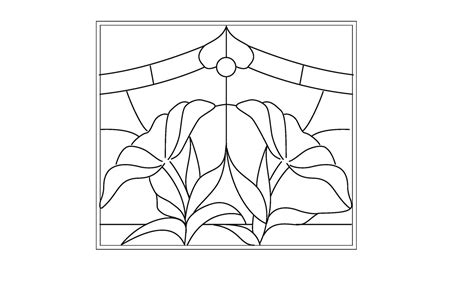5 Best Images Of Free Printable Stained Glass Flower Patterns Free