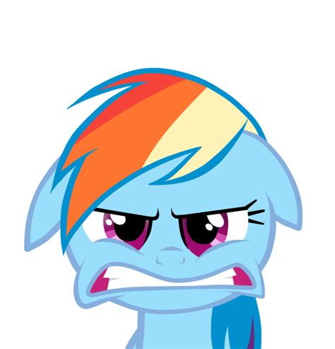Rainbow Dash Angry Face By Mielzsimmons On Deviantart
