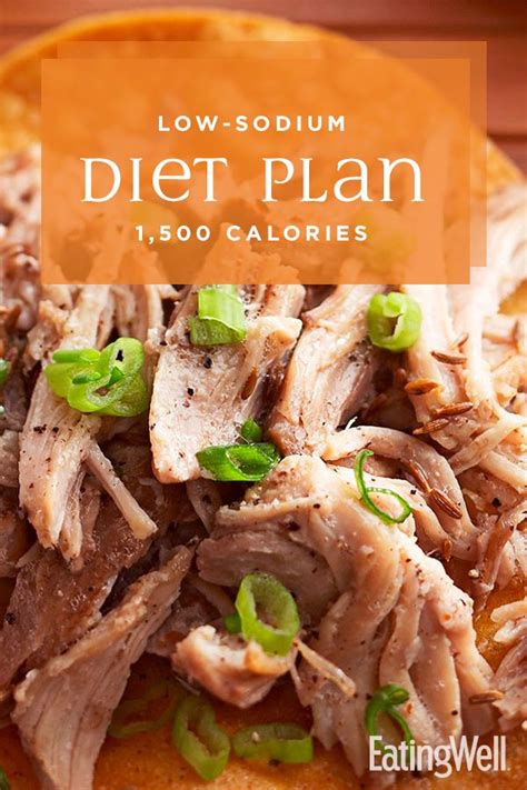 Experiment with spices and herbs to give your meals flavor. Low-Sodium Diet Plan: 1,500 Calories | Heart healthy ...