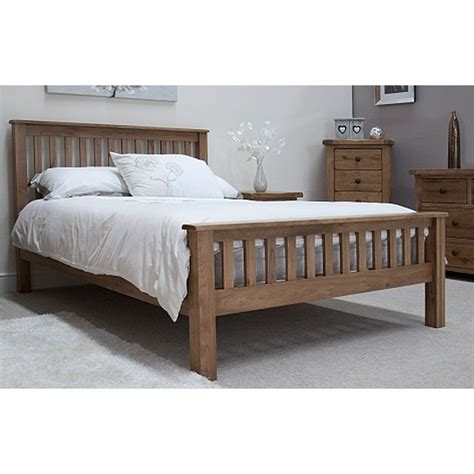 Rustic Solid Oak 5 King Size Bed Sale Now On Free Delivery