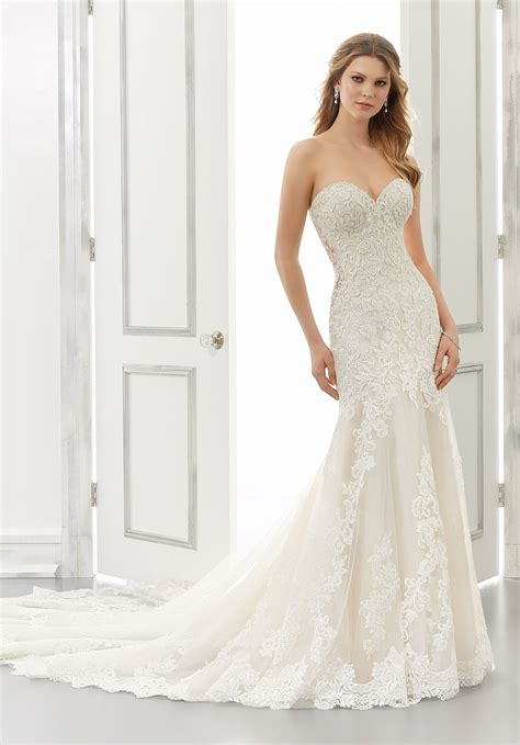 Strapless Mermaid Wedding Dresses With Diamonds