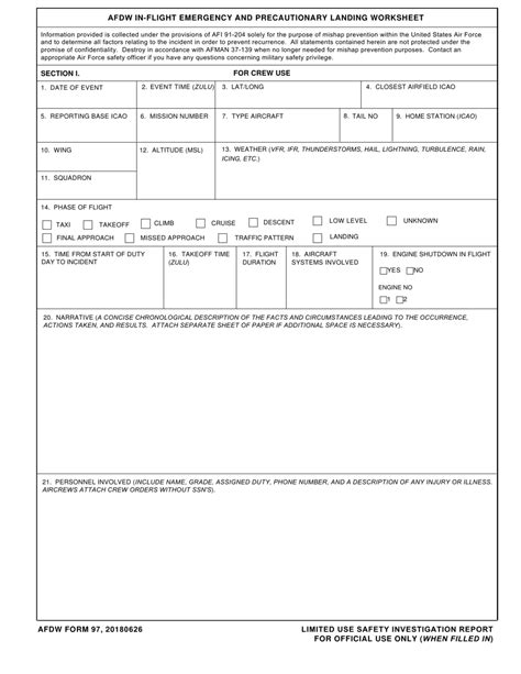 Afdw Form 97 Fill Out Sign Online And Download Fillable Pdf