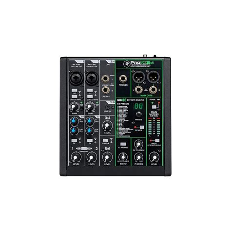 Instrumental Music Mackie Profx6 6 Channel Professional Effects Mixer