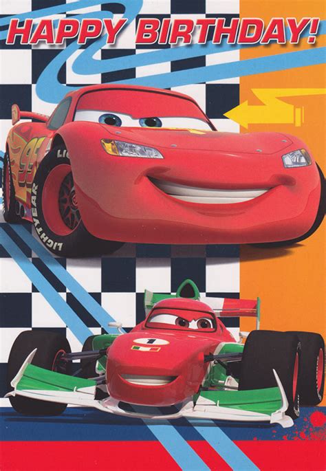 Pixar Cars Birthday Card